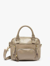 Cross Body Tas Vintage Leder Nat et nin Beige vintage MICRMACY